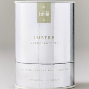 Anthropologie Lustre Eau de Parfum — Cream Frosted Bottle